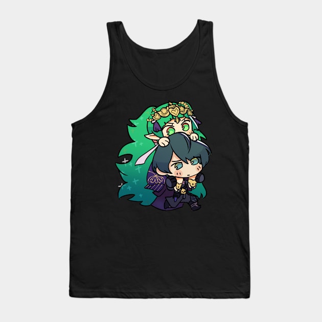 Byleth Sothis Piggyback Sticker Tank Top by Meilima